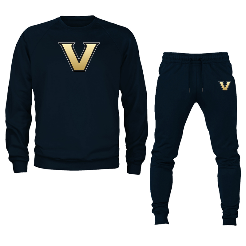 Men's Vanderbilt Commodores Crewneck Sweatshirt Joggers Suit